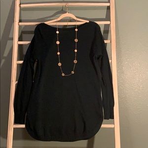 Boat neck green sweater old navy M